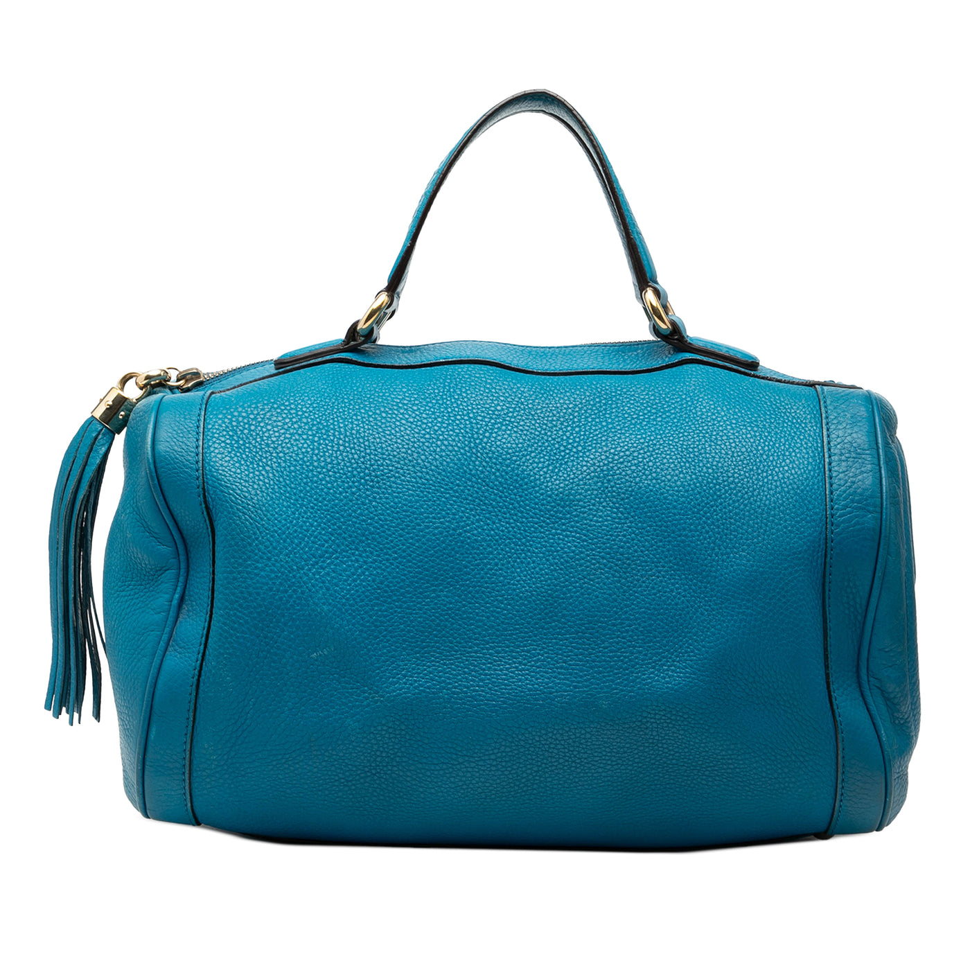 Medium Pebbled Calfskin Soho Boston Bag - Image 1