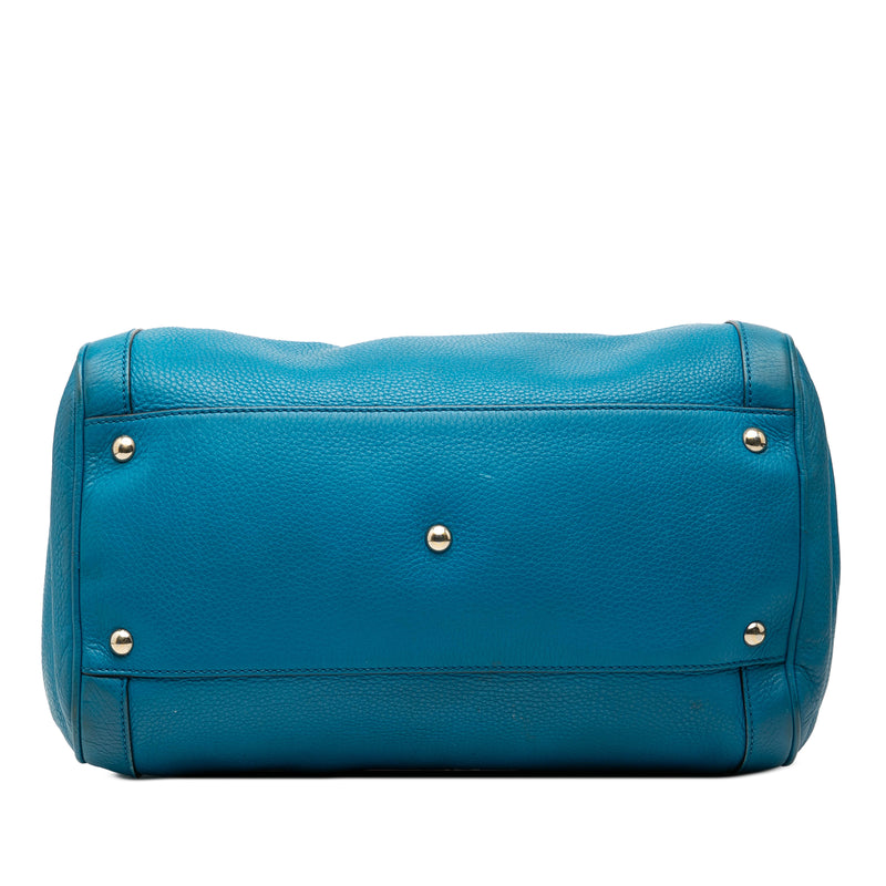 Medium Pebbled Calfskin Soho Boston Bag - Image 3