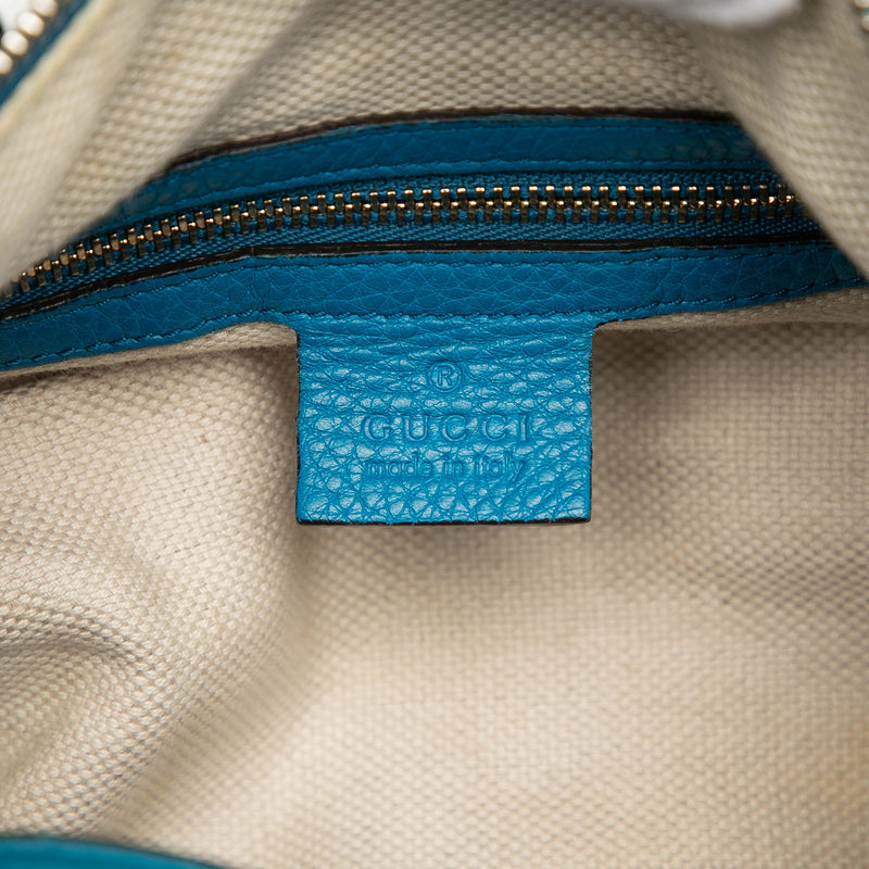 Medium Pebbled Calfskin Soho Boston Bag - Image 5