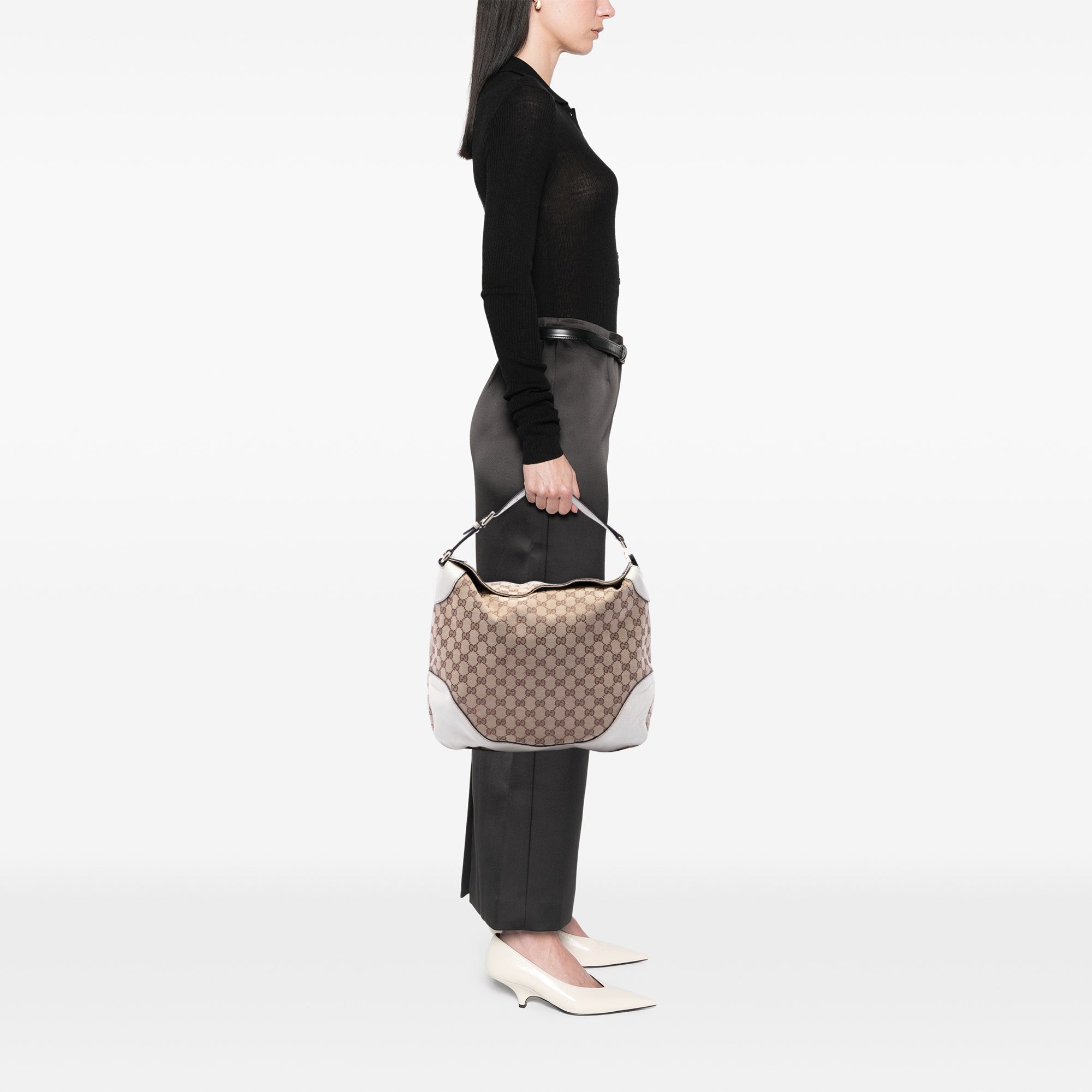 GG Canvas Charlotte Hobo - Image 6
