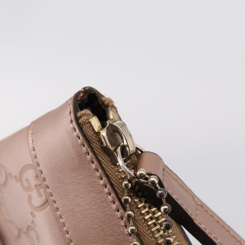 Gucci Heart Wristlet Guccissima Leather Pink Bag