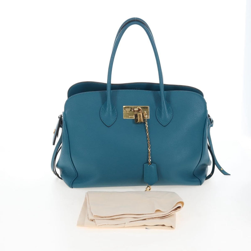 Louis Vuitton Milla Veau Nuage Calfskin Blue Leather Bag