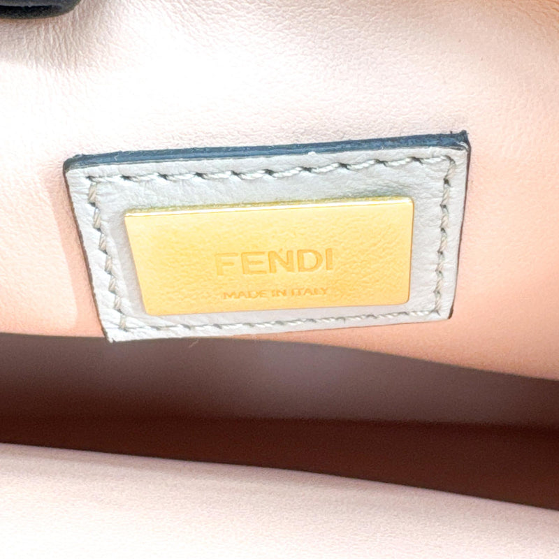 Fendi 2jours Leather Gray Bag