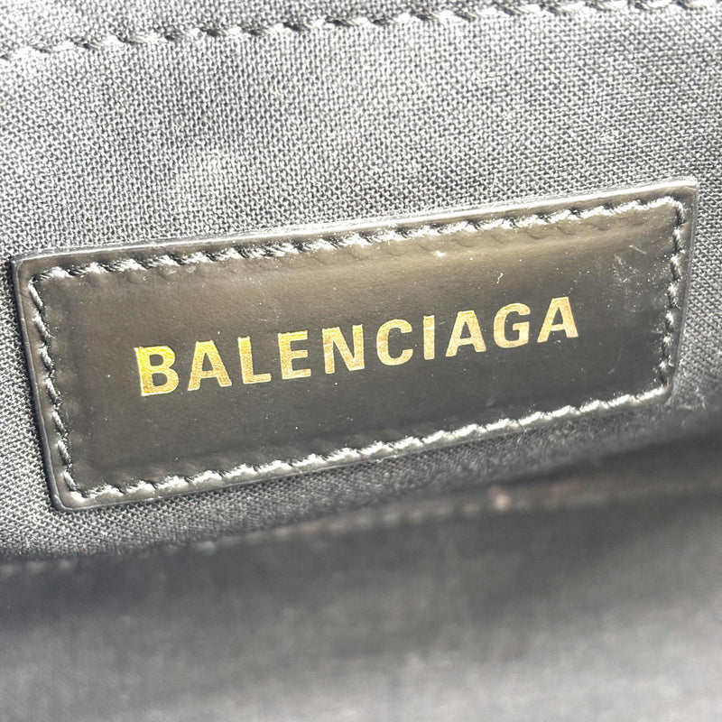 Balenciaga Hardware Canvas Black Bag