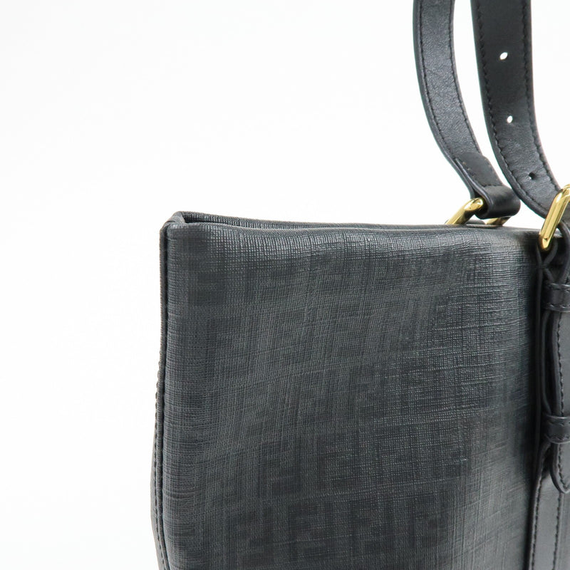 Fendi Superstar Zucchino Coated Canvas Black Bag