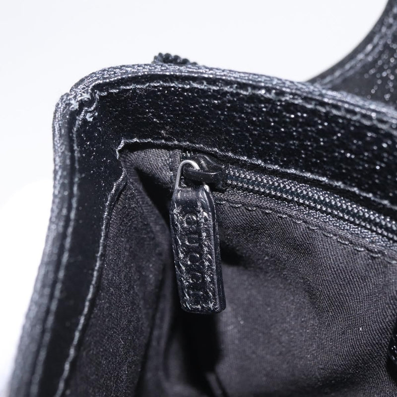 Gucci Buckle Waist Gg Canvas Black Bag
