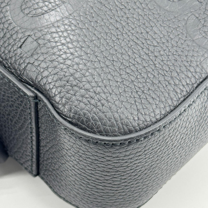 Gucci Convertible Jumbo Gg Embossed Leather Black Bag