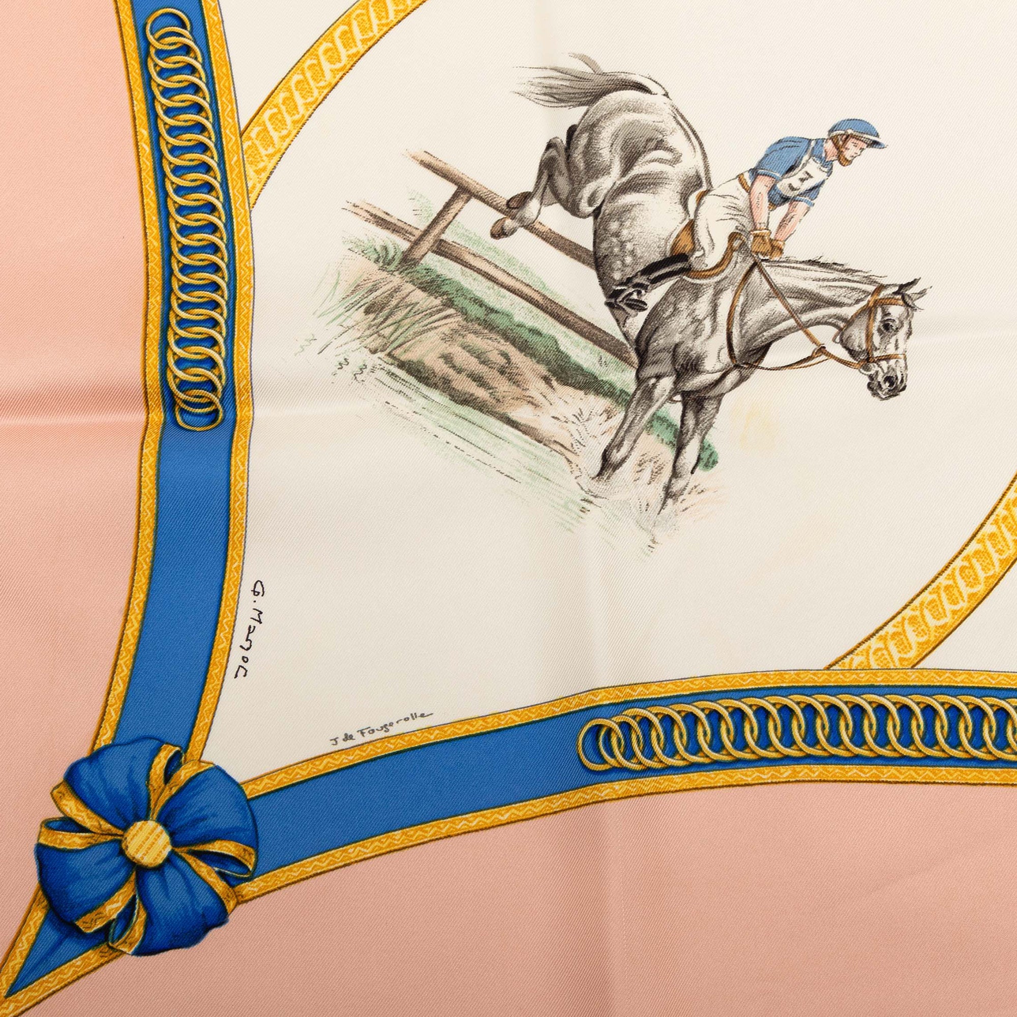 Ecole Francaise d Equitation Silk Scarf 90 - Image 7