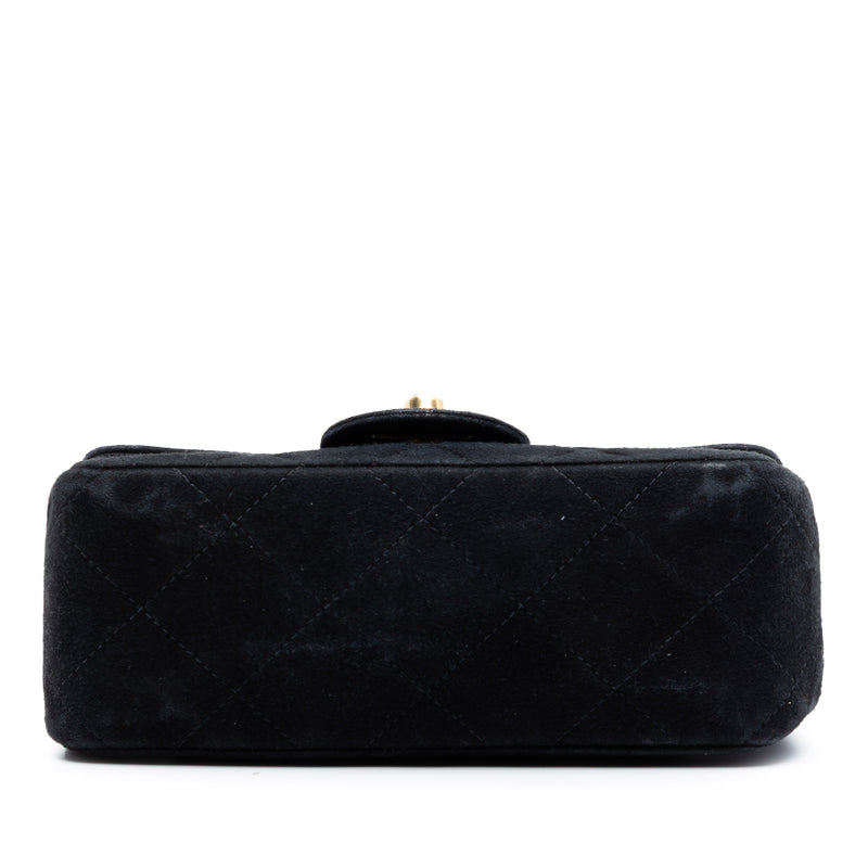 Extra Mini Rectangular Classic Suede Single Flap - Image 3