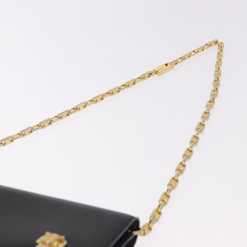 Celine Shoulder Leather Black Bag