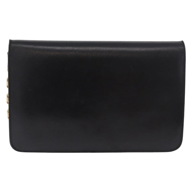 Celine Shoulder Leather Black Bag