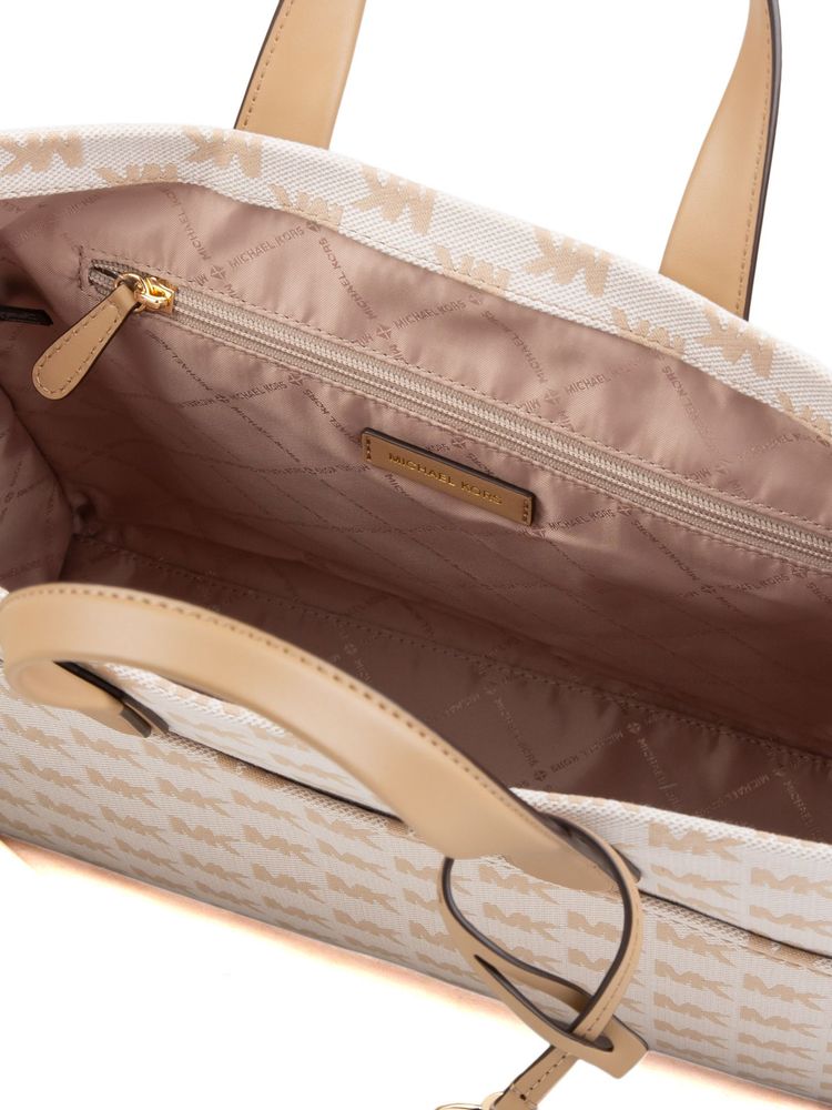 Michael Kors Gigi Tote Bag — Beige Cotton