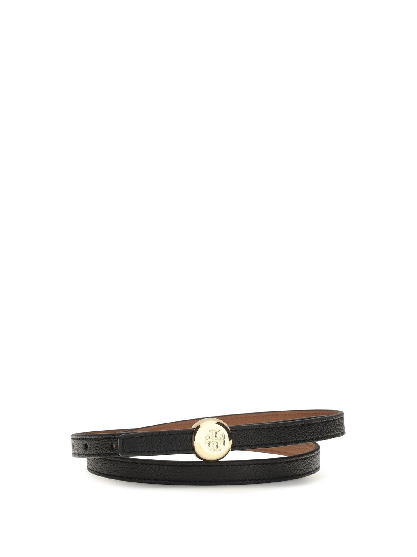 Tory Burch Romy Belt — Black Calf Leather Bos Taurus