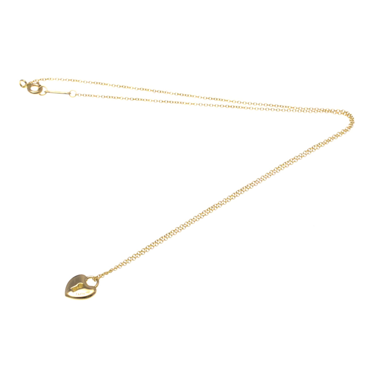 Tiffany & Co. Heart Lock Pendant 18k Yellow Gold Pink_gold Bijoux