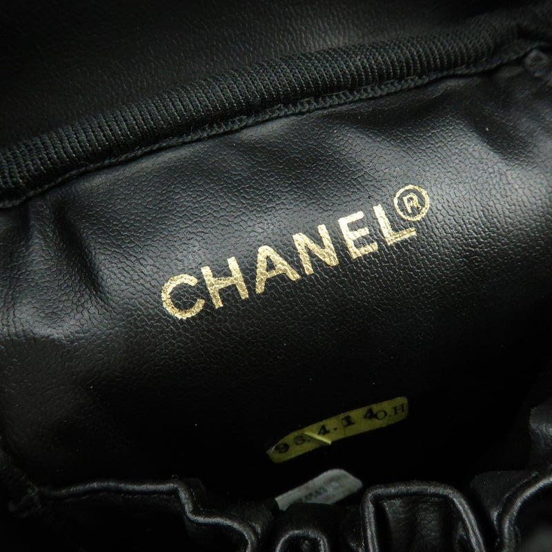 Chanel Vanity Leather Black Bag