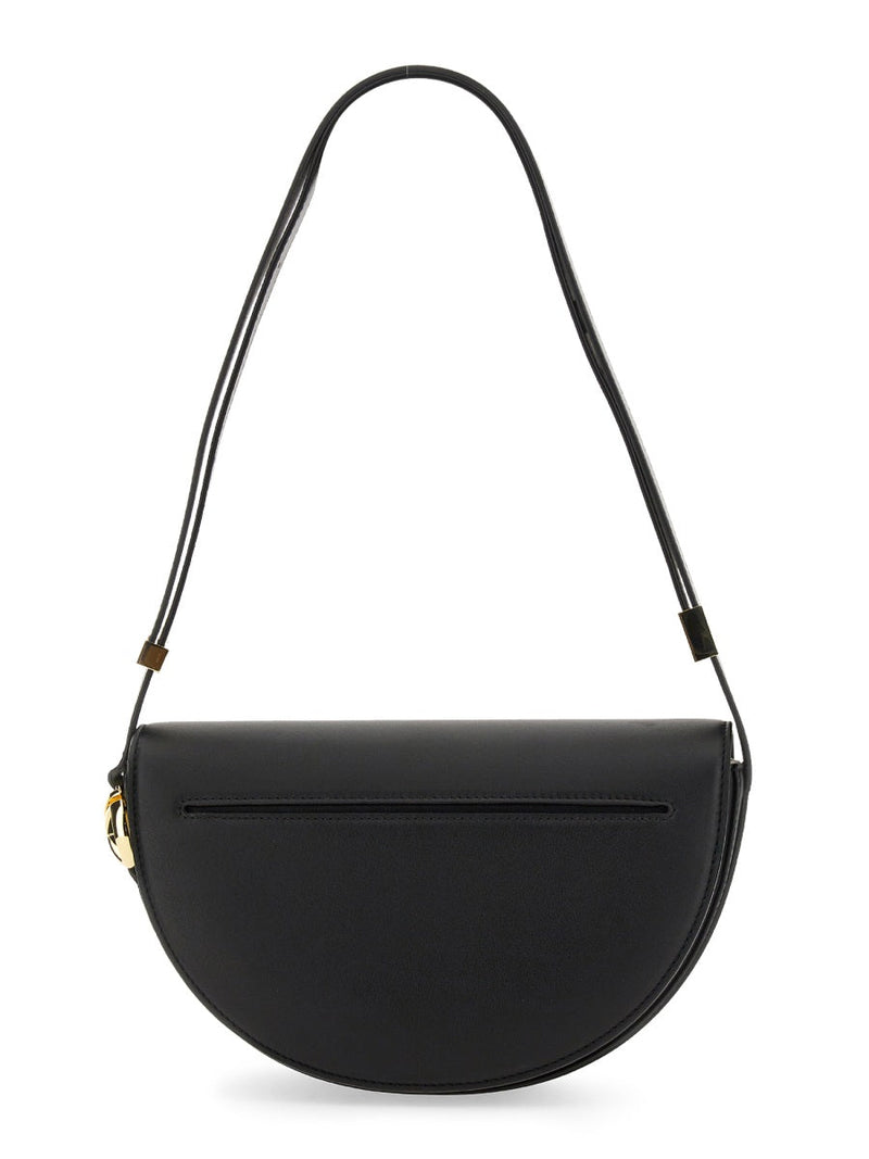 Patou Calf Leather Shoulder Bag — Black