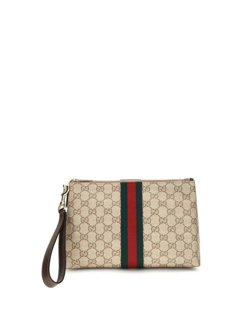 Gucci Clutch — Beige Fabric