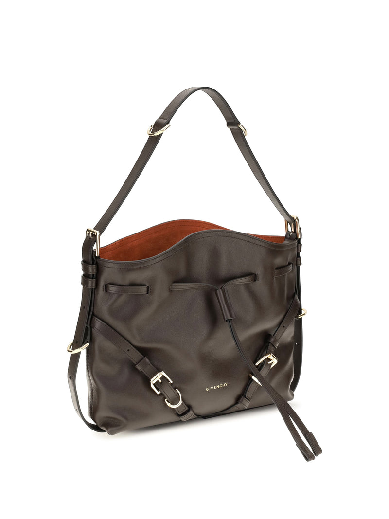 Givenchy Voyou Bucket Bag — Brown Calf Leather