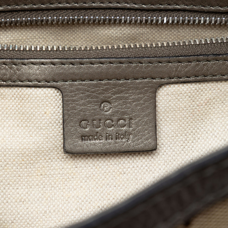 Medium GG Canvas Techno Horsebit Satchel - Image 5