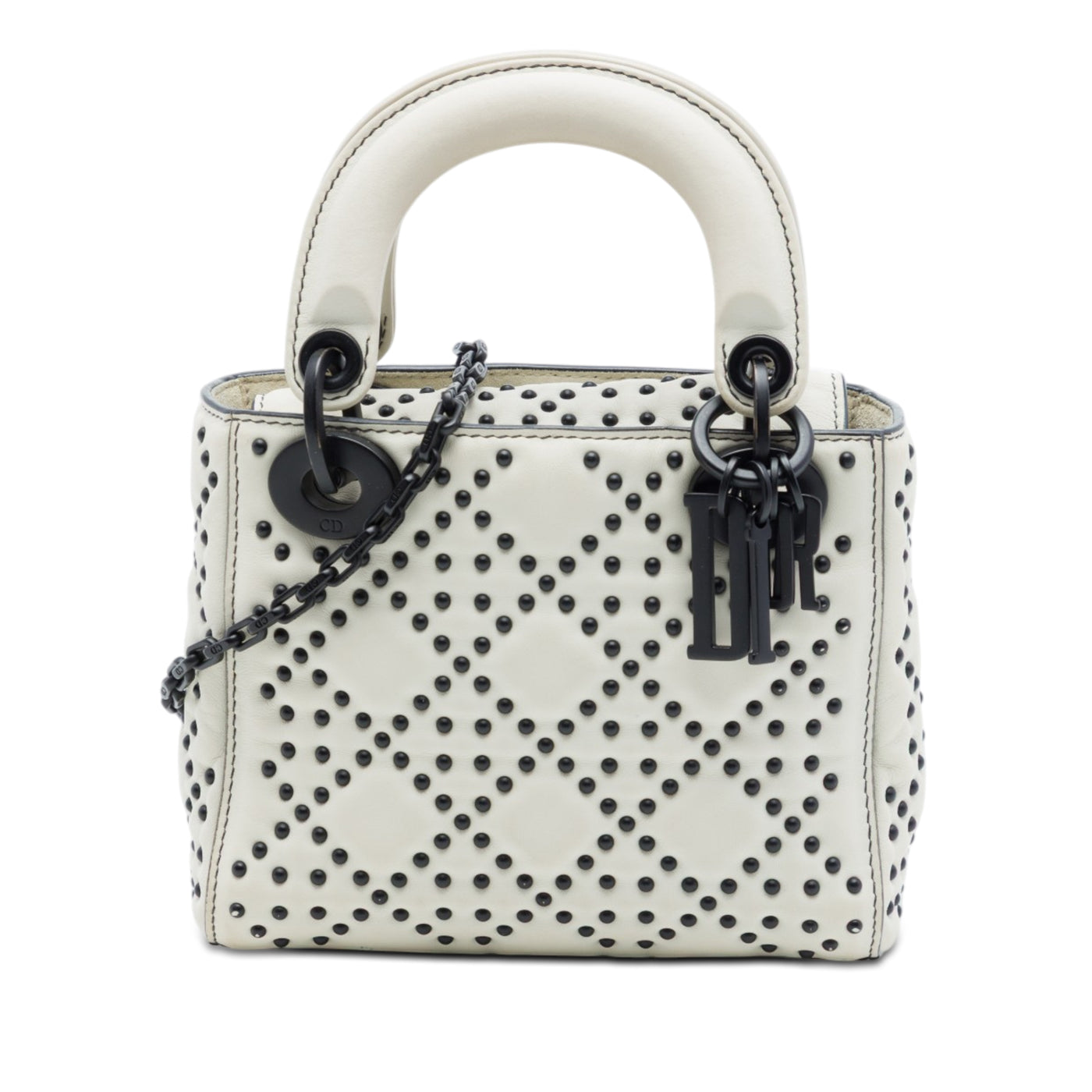 Mini Lambskin Cannage Studded Supple Lady Dior - Image 1