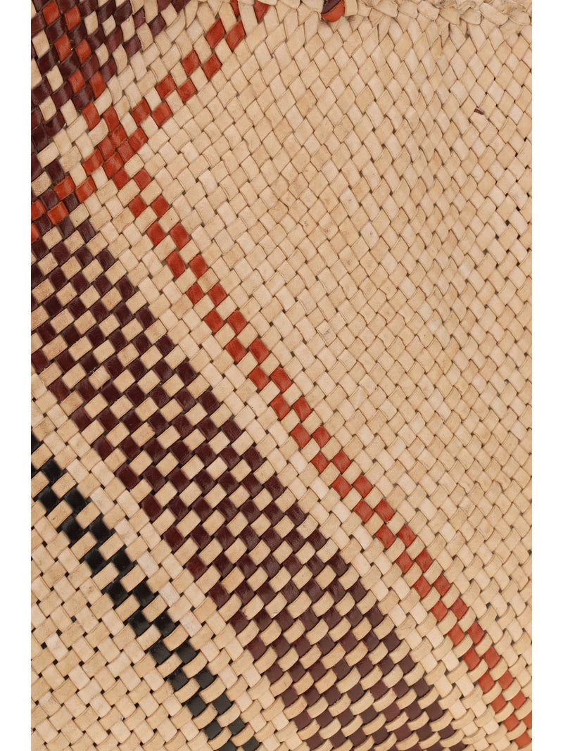 Dragon Diffusion Handwoven Goatskin Tote Bag — Beige Goatskin/hircus