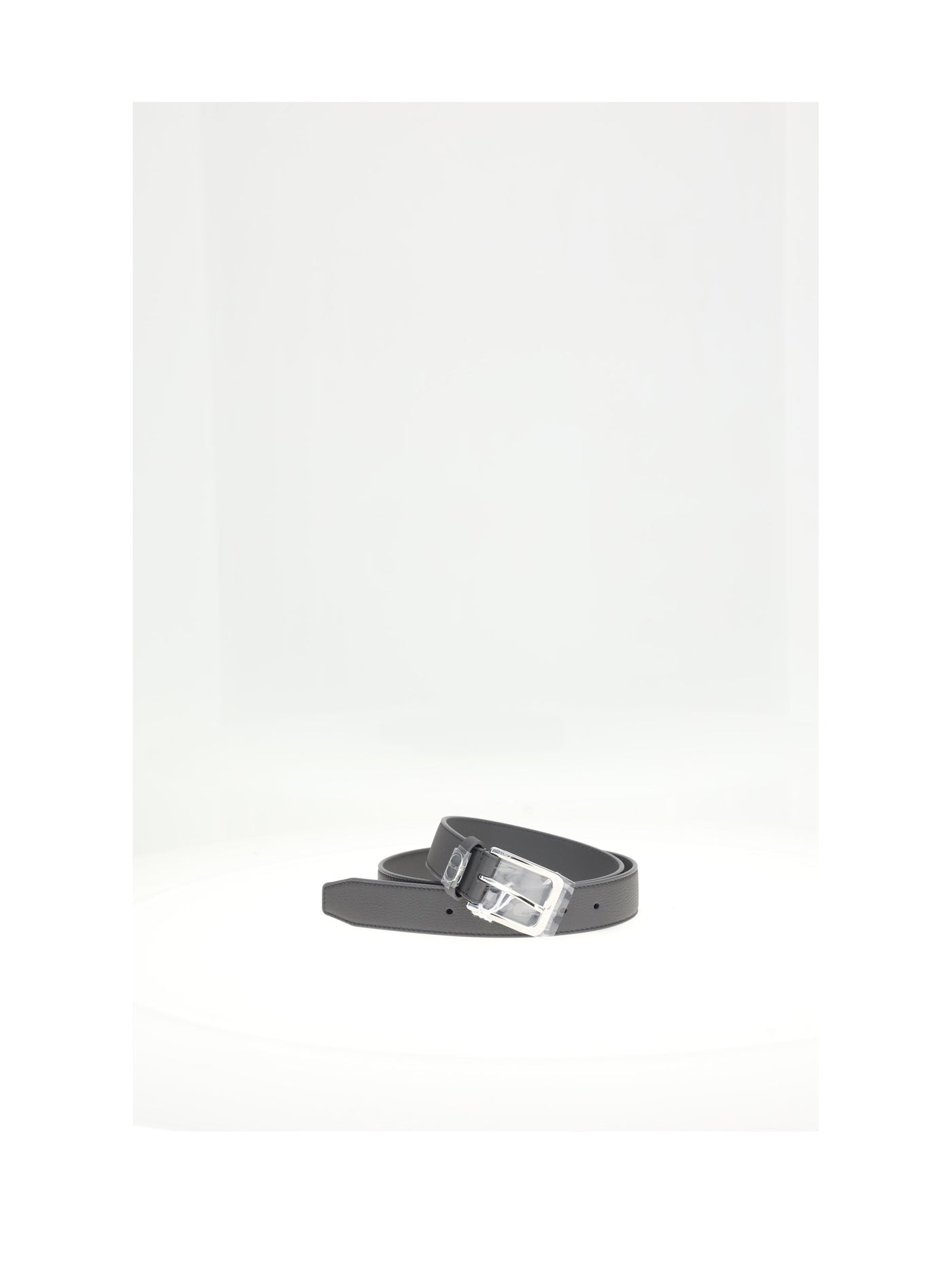 Dior Calf Leather Belt — Gray