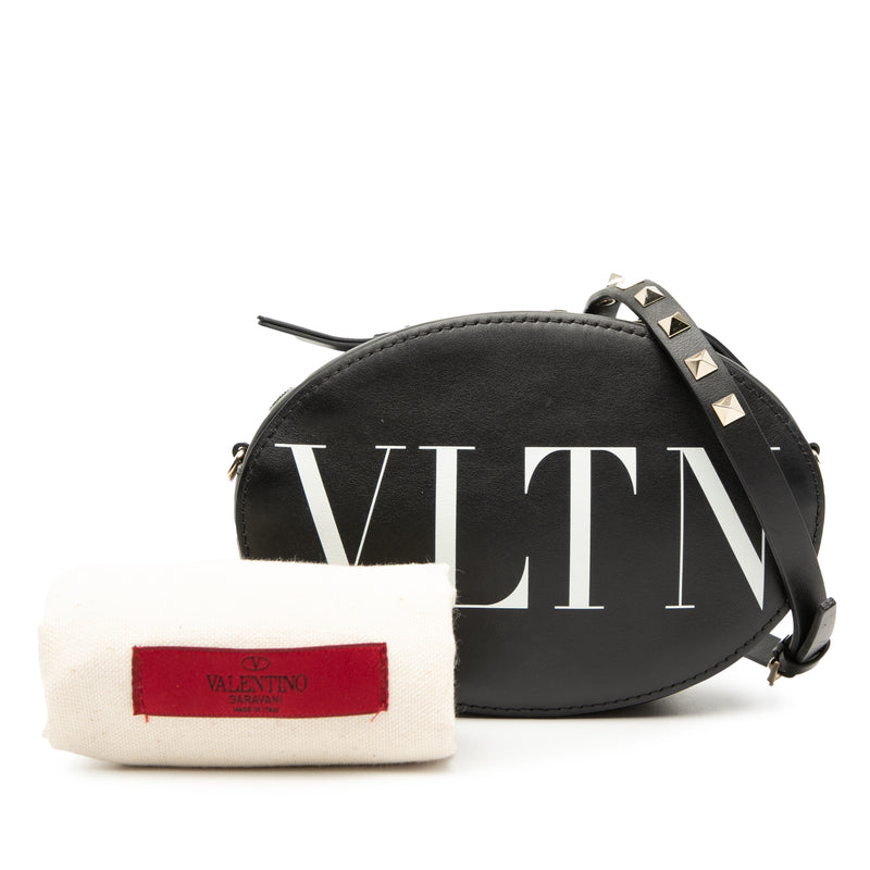 Calfskin Rockstud VLTN Oval Crossbody - Image 8