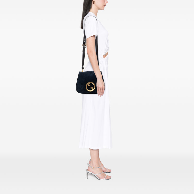 Medium Suede Blondie Crossbody - Image 7