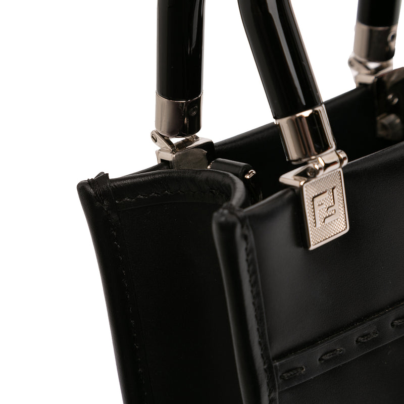 Mini Leather Sunshine Shopper Tote - Image 8
