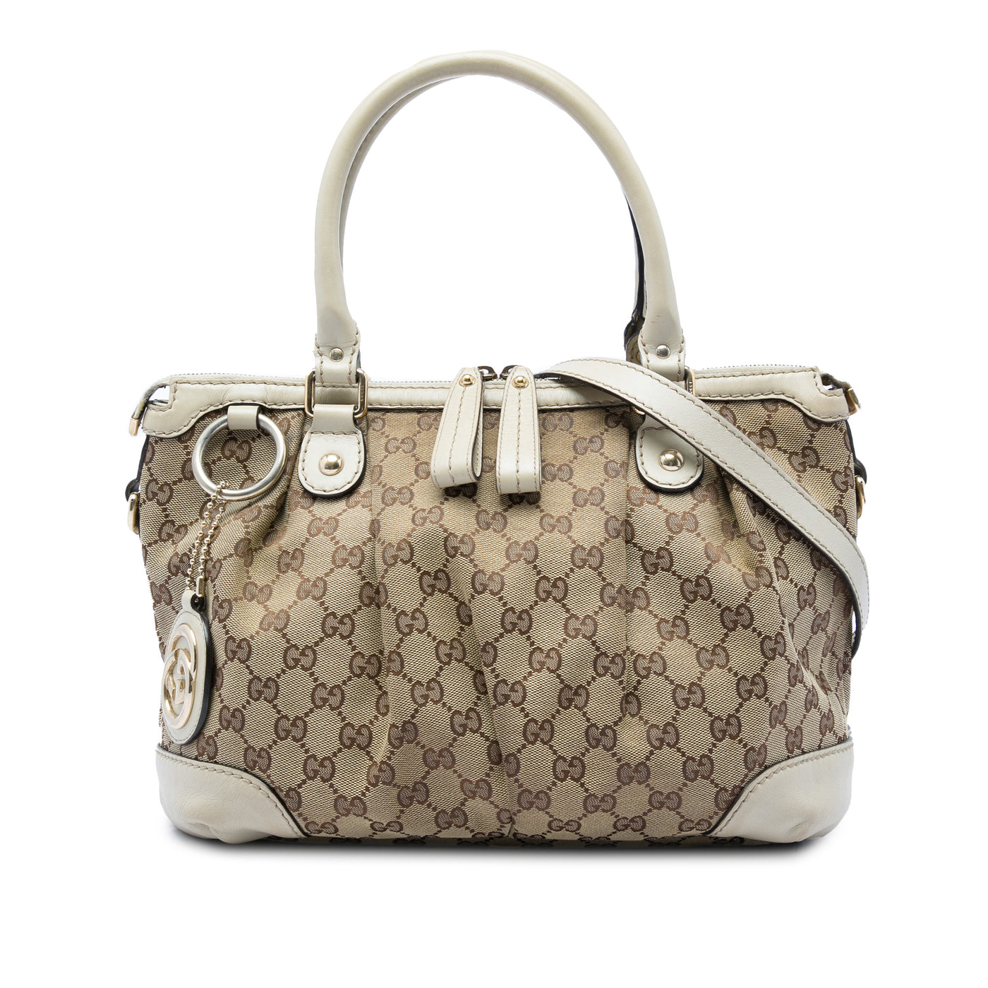 GG Canvas Sukey Satchel - Image 1