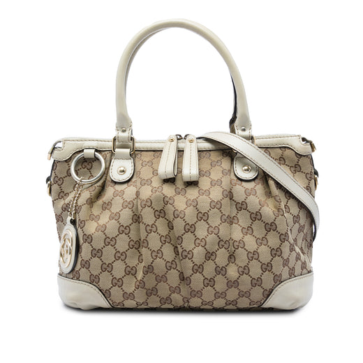 GG Canvas Sukey Satchel - Image 1