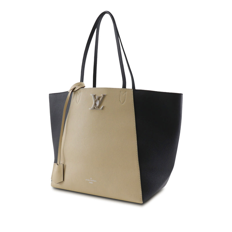 Bicolor Calfskin LockMe Cabas - Image 18