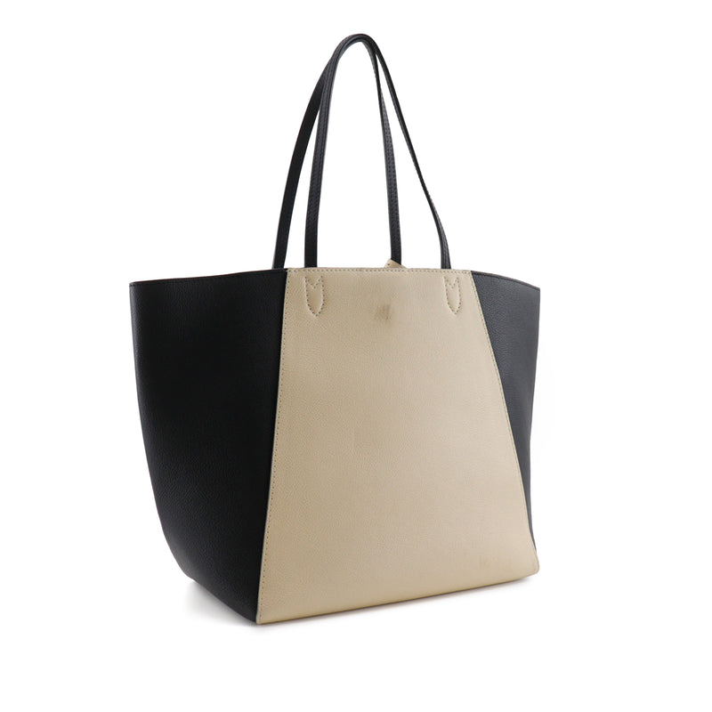 Bicolor Calfskin LockMe Cabas - Image 2