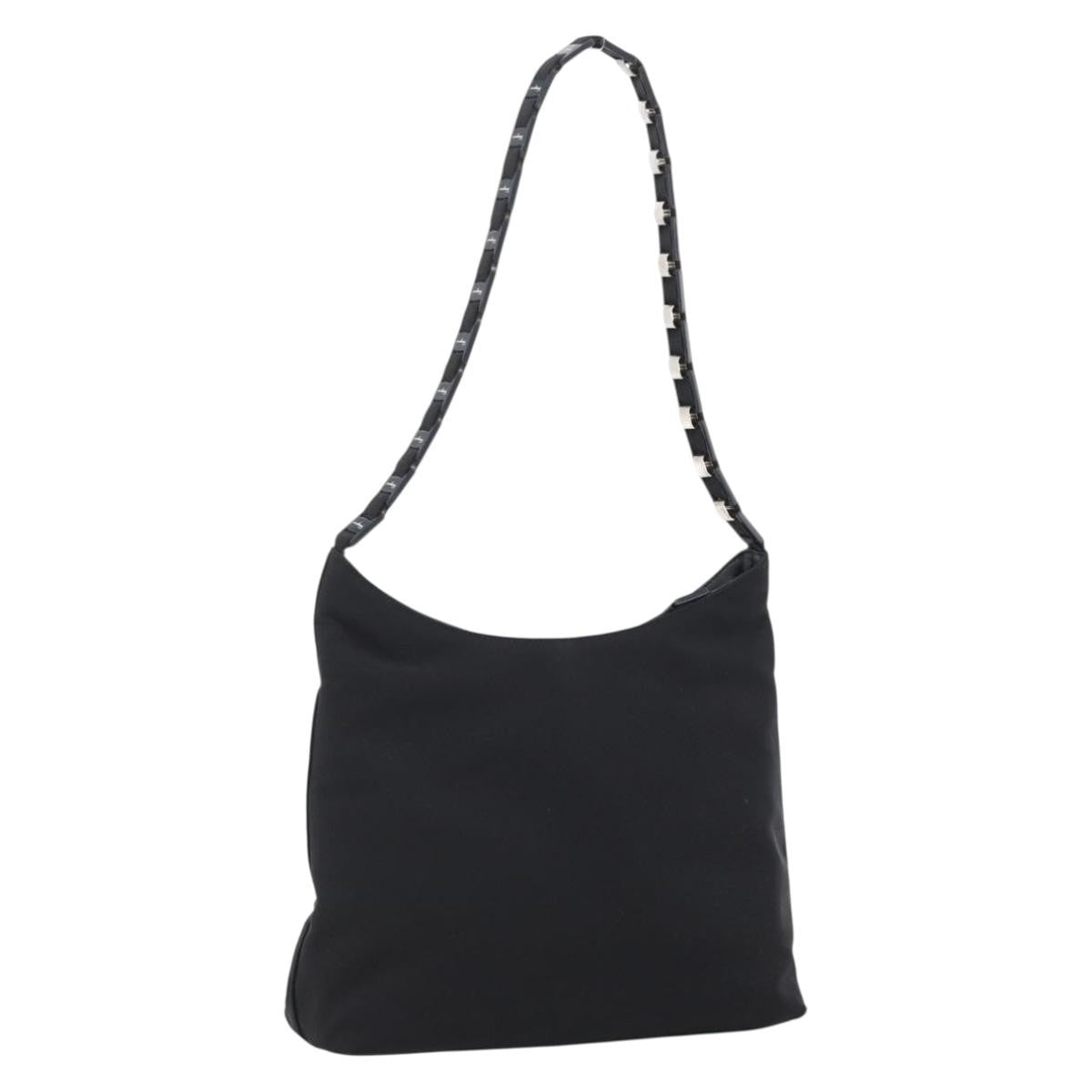 Salvatore Ferragamo Shoulder Bag Canvas Black