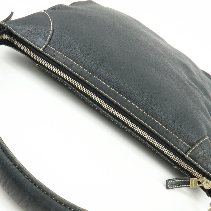 Salvatore Ferragamo Gancini Leather Black Bag