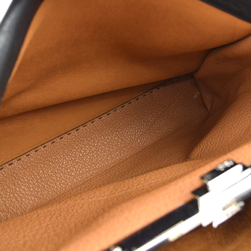 Fendi Selleria Peekaboo Leather Black Bag