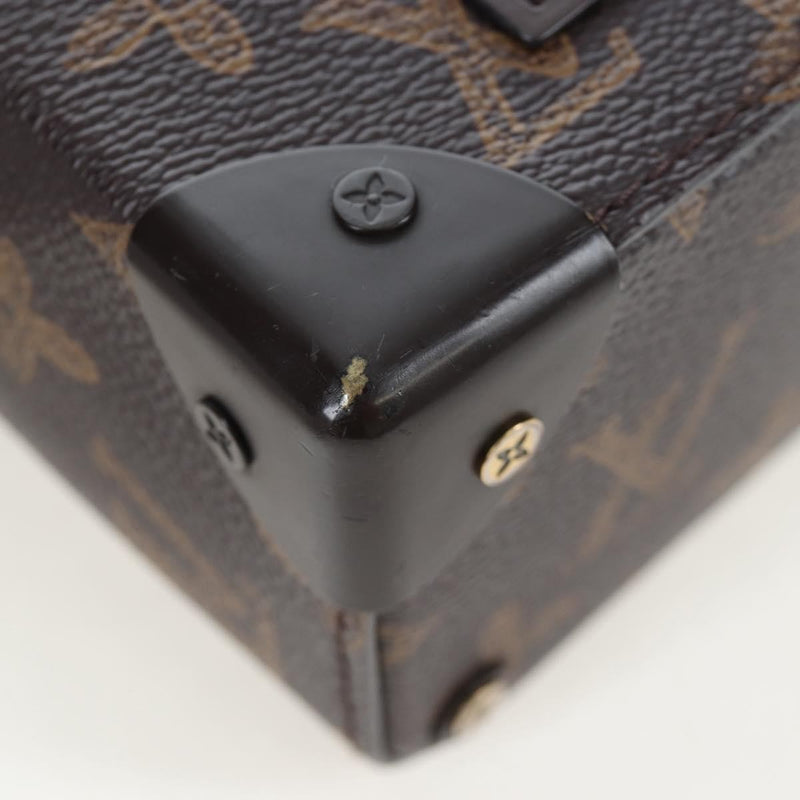 Louis Vuitton Vertical Box Trunk No.7 Loeil Vintage Monogram Canvas Brown Bag