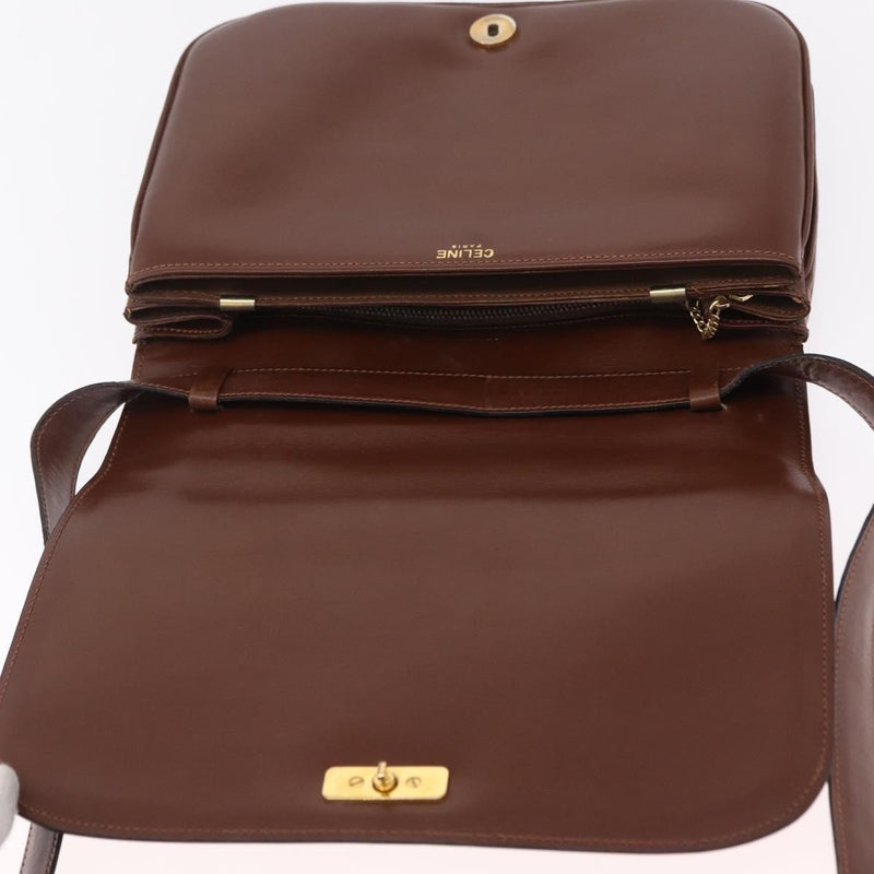 Celine Triomphe Leather Brown Bag