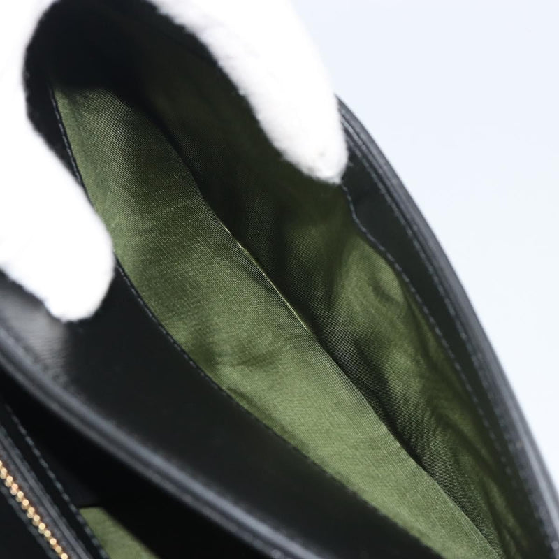Gucci Gg Ring Leather Black Bag