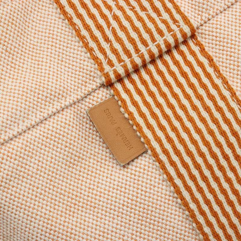 Hermes Fourre Tout Toile Orange Canvas Bag