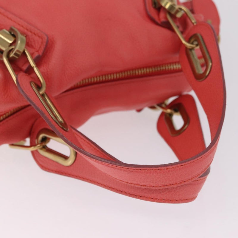 Chloe Paraty Top Handle Leather Pink Bag