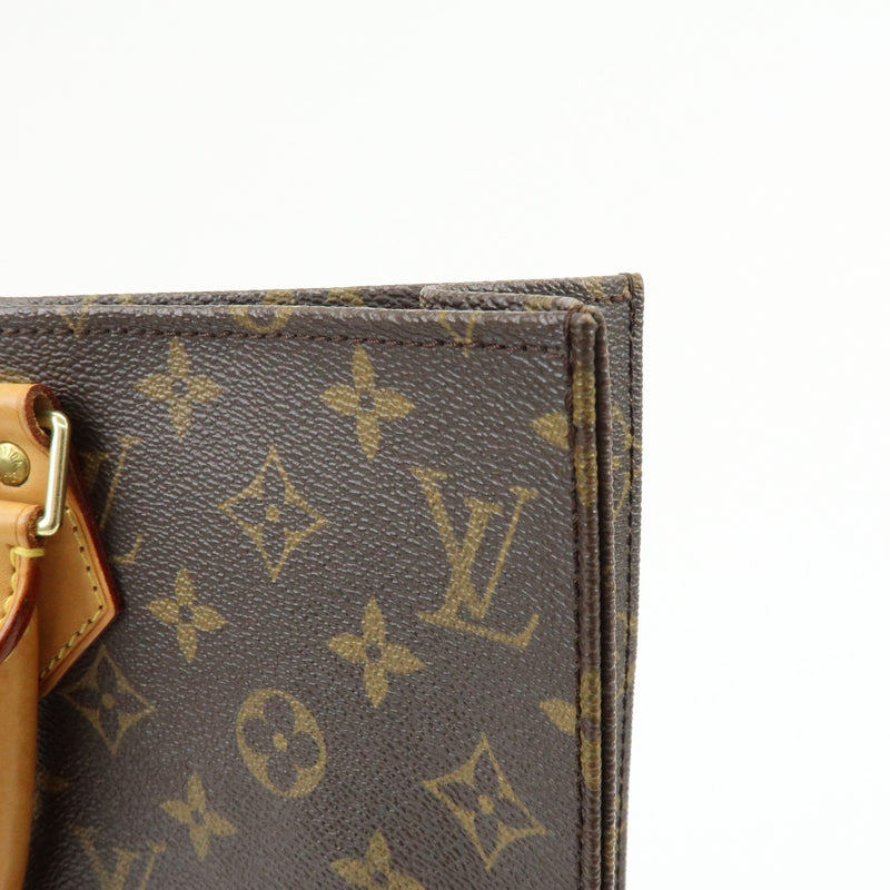 Louis Vuitton Vintage Sac Plat Monogram Canvas Brown Bag