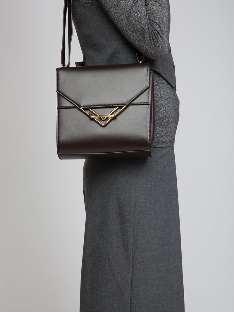 Bottega Veneta Shoulder Bag — Brown Leather