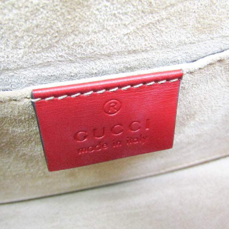 Gucci Sylvie Top Handle Leather Red Bag