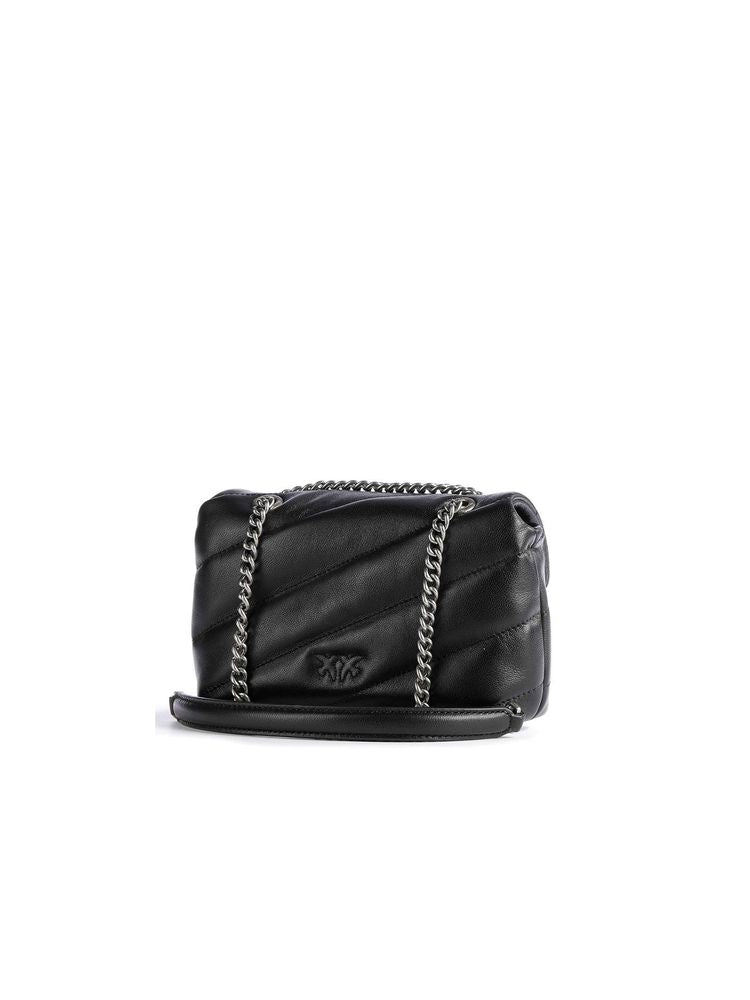 Pinko Love Puff Baby Crossbody Bag — Black