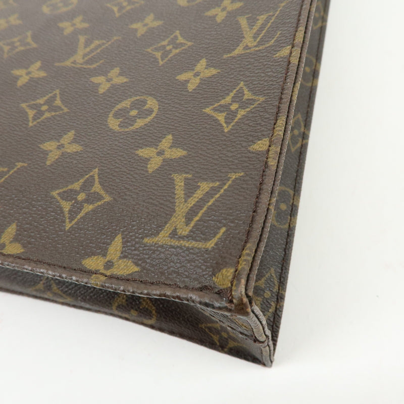 Louis Vuitton Vintage Sac Plat Monogram Canvas Brown Bag
