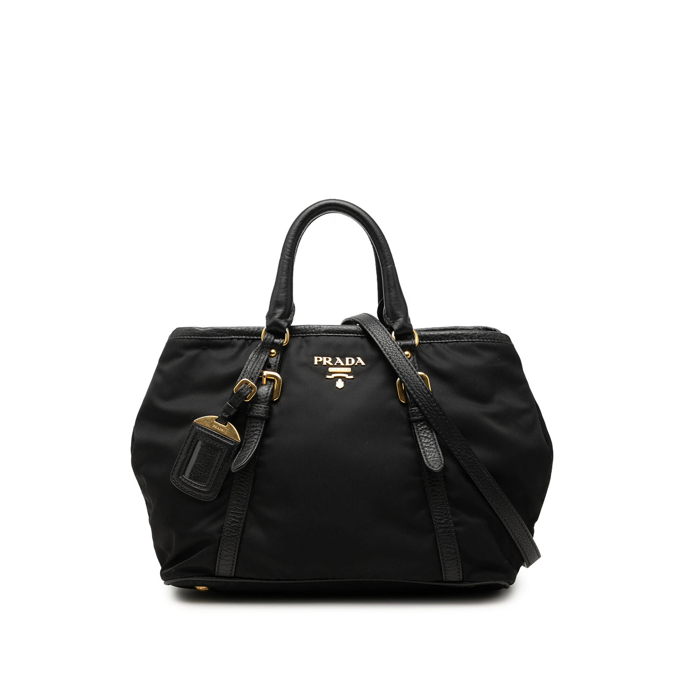 Vitello Daino Trimmed Tessuto Satchel - Image 1