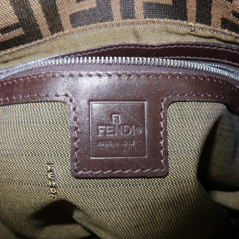 Fendi Mamma Baguette Monogram Canvas Brown Bag