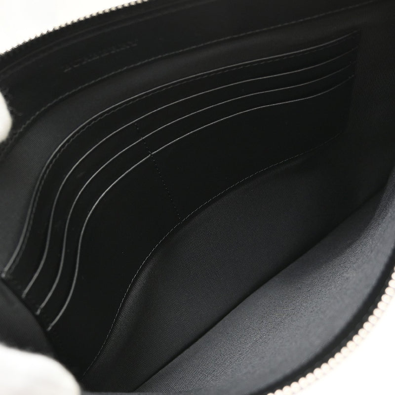 Burberry Zip Clutch Leather White