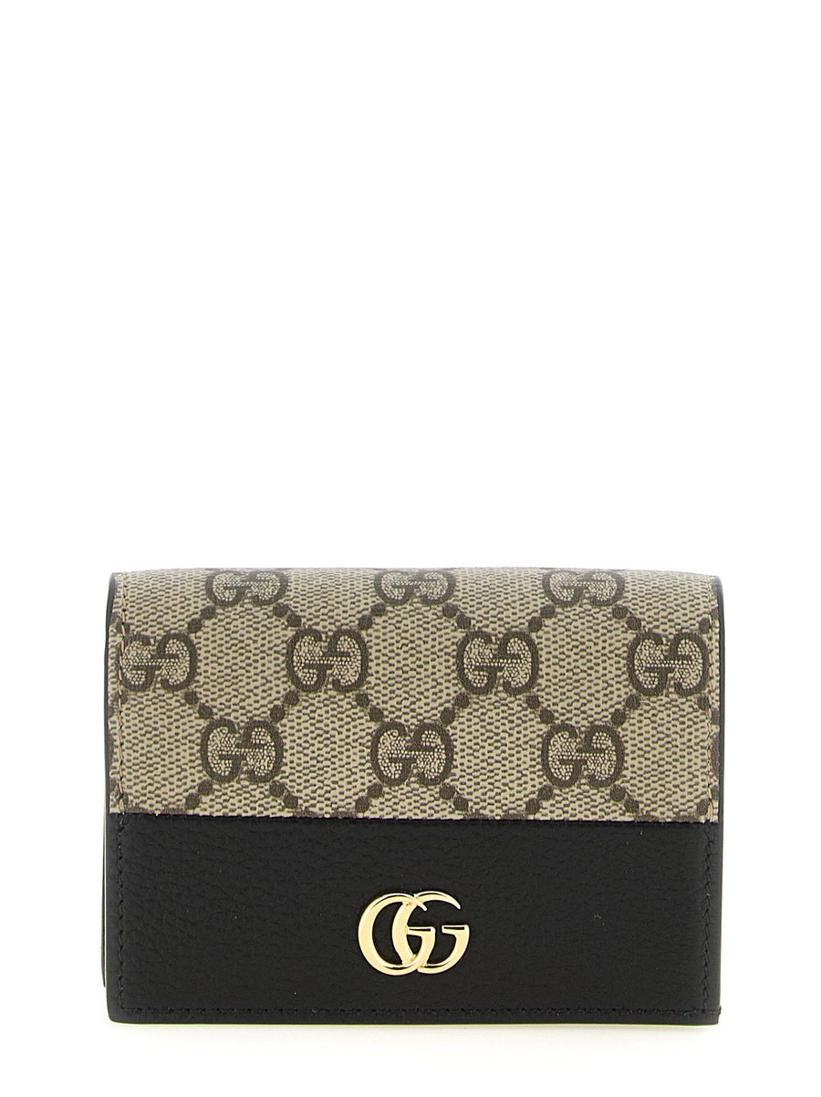 Gucci Wallet — Black Gg Supreme Monogram Canvas